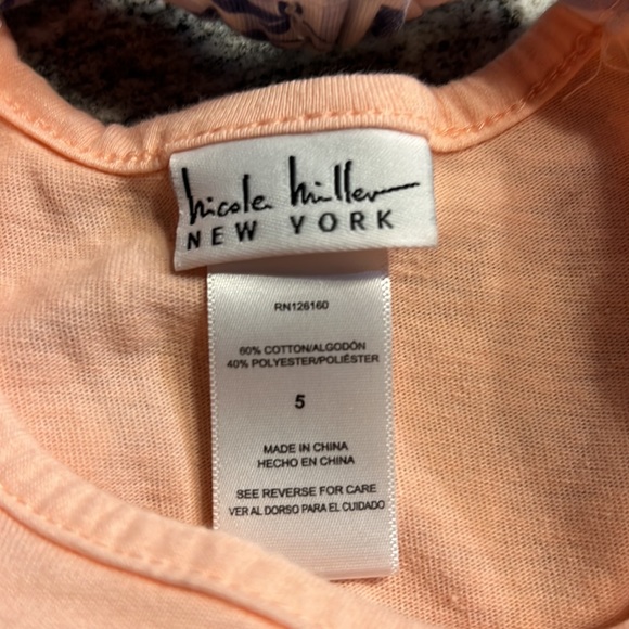 Super cute and comfy Nicole Miller two piece set sz 5 - Picture 4 of 4